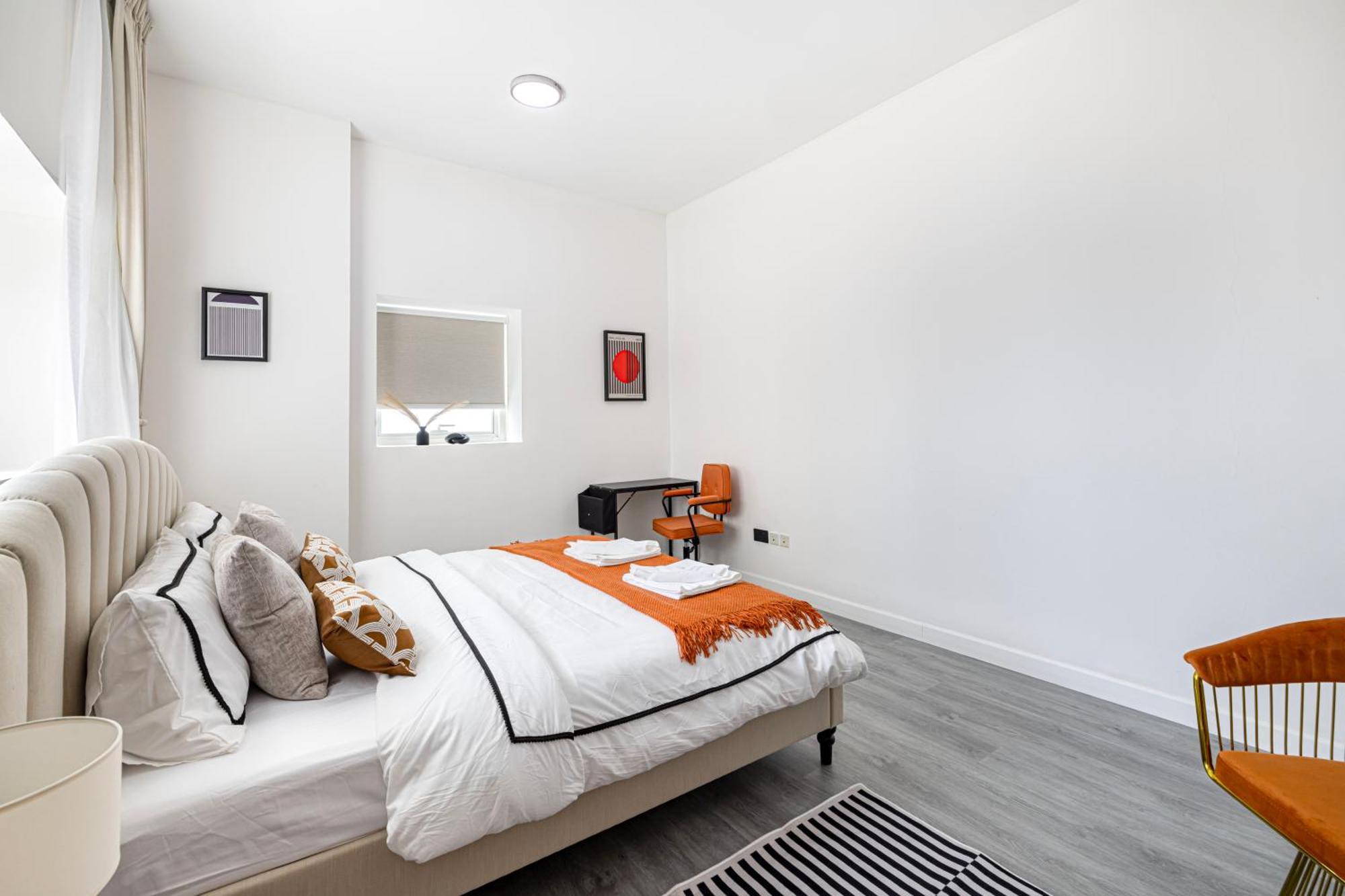 Apartment Sleek Nordic Style Seaview Ajman